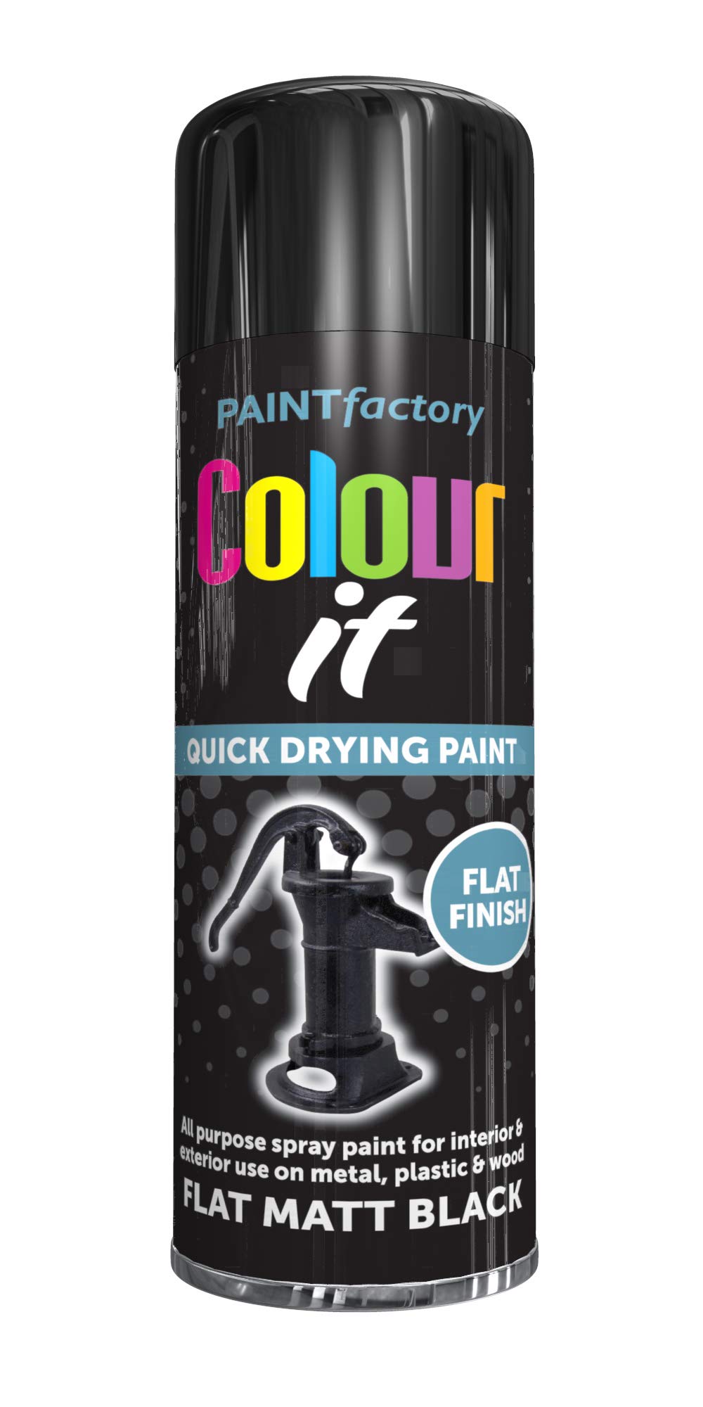 Colour It Black Flat Matt 250 Ml