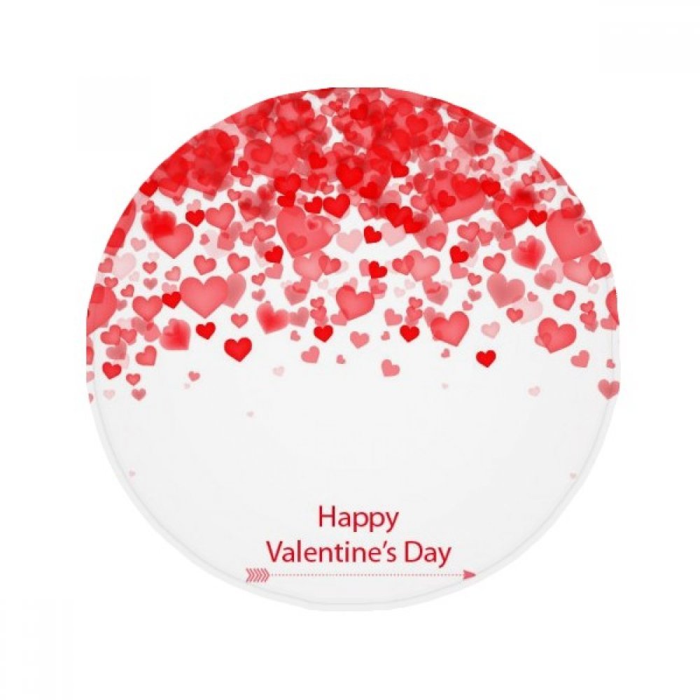 Tapis anti-slip de sol Valentine's Day pour réchauffer l'ambiance du salon