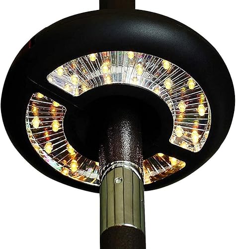 Luces de sombrilla de patio para decoración de patio, 4 modos, 3 pilas AA, para sombrillas, camping, tiendas de campaña o uso al aire libre