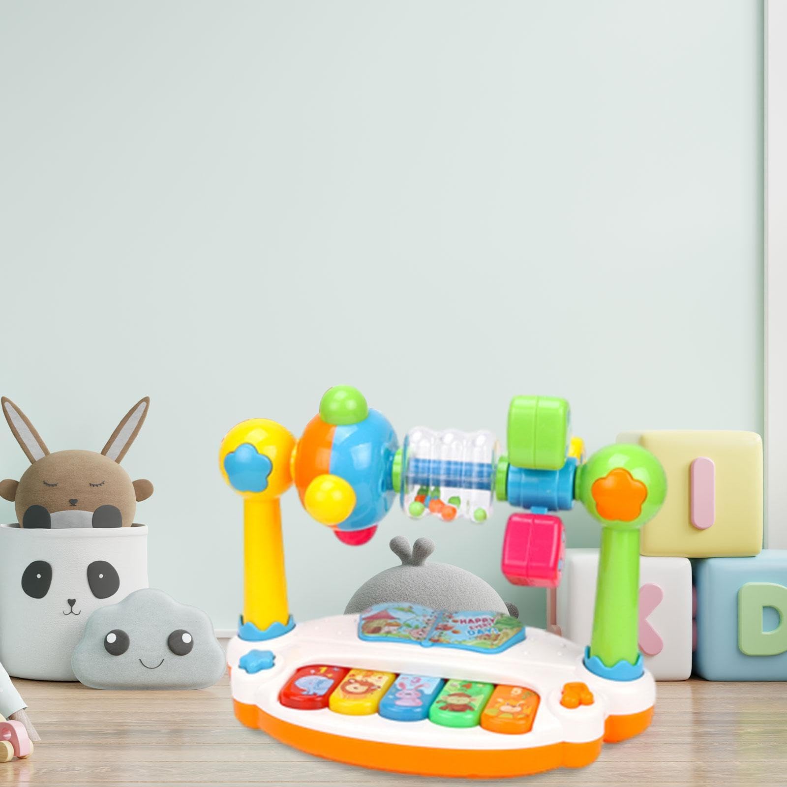 harayaa Giocattolo Musicale Interattivo per Bambini Piccoli con Luci E Suoni, Inglese, Taglia unica