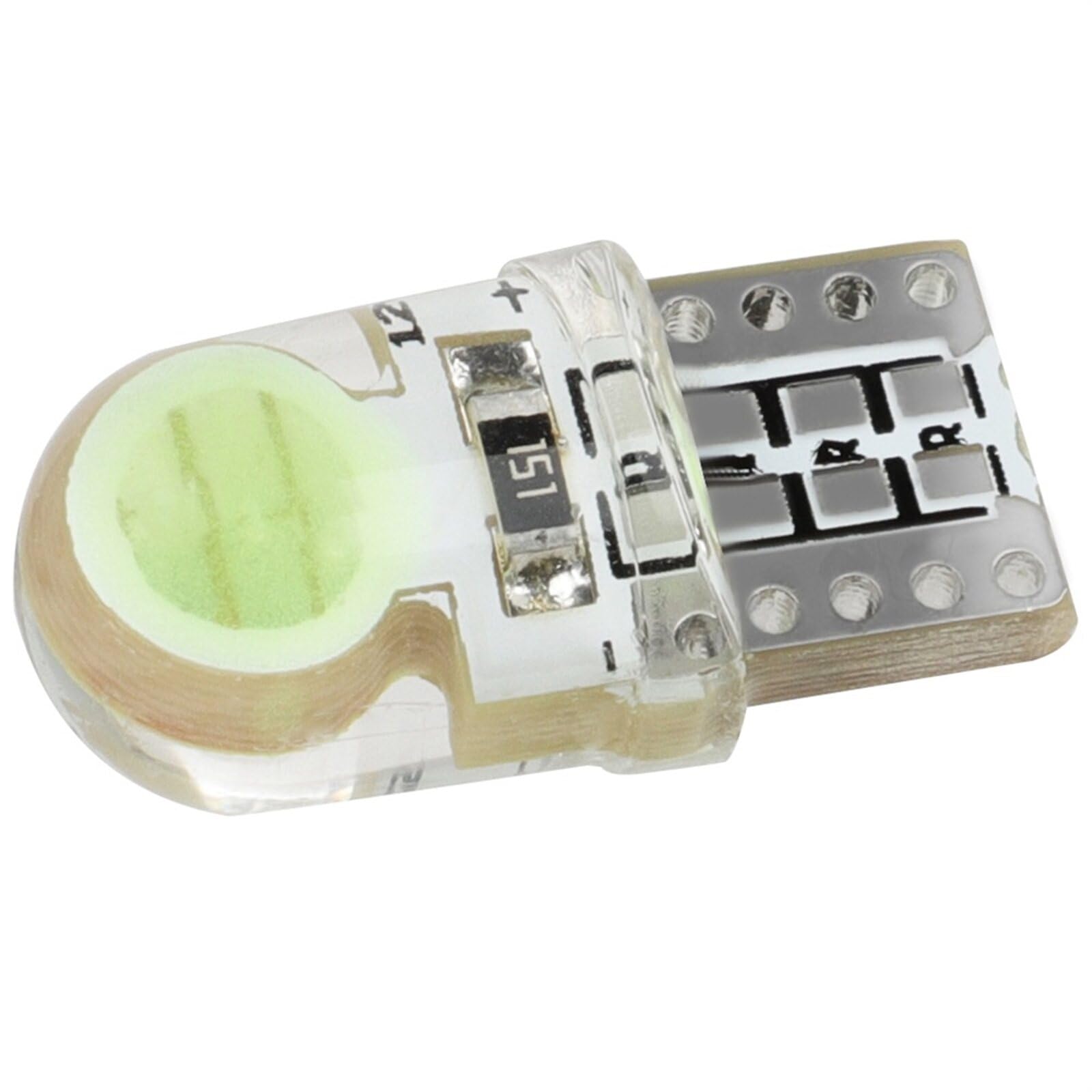 ECCPP 10x Instrument Cluster Dash Panel Lights T10-6-SMD-Ice Blue COB-12V/24V-150MA-50LM