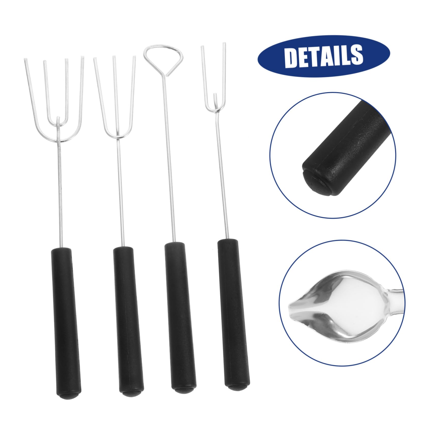 Utensilios de Acero Inoxidable para Decoración Cucharas y Tenedores para Bañar Chocolate y Herramientas Versátiles para Repostería y Cocina