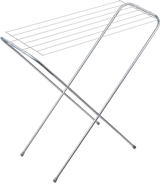 Tatkraft Toro Foldable Freestanding Clothes Drying Rack, Compact Storage, Ideal for Small Apartments, Space Saving, Easy and Fast to Assemble, Made in Italy
