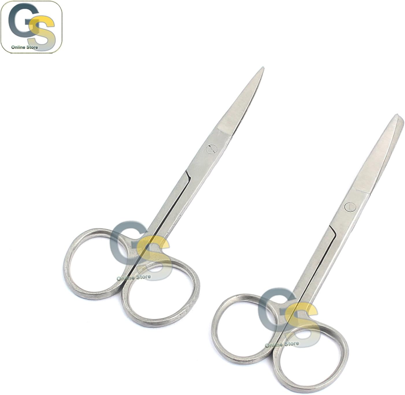 Amazon.com: G.S 2 PCS OPERATING SCISSORS SHARP BLUNT + SHARP SHARP ...