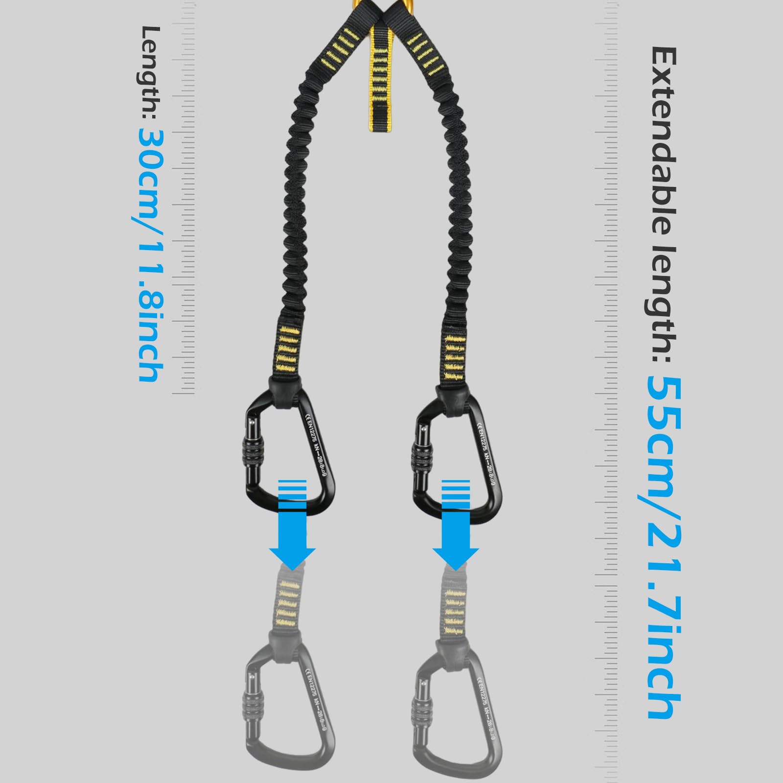 Set da arrampicata via ferrata, cinghia da arrampicata da uomo, attrezzatura da arrampicata