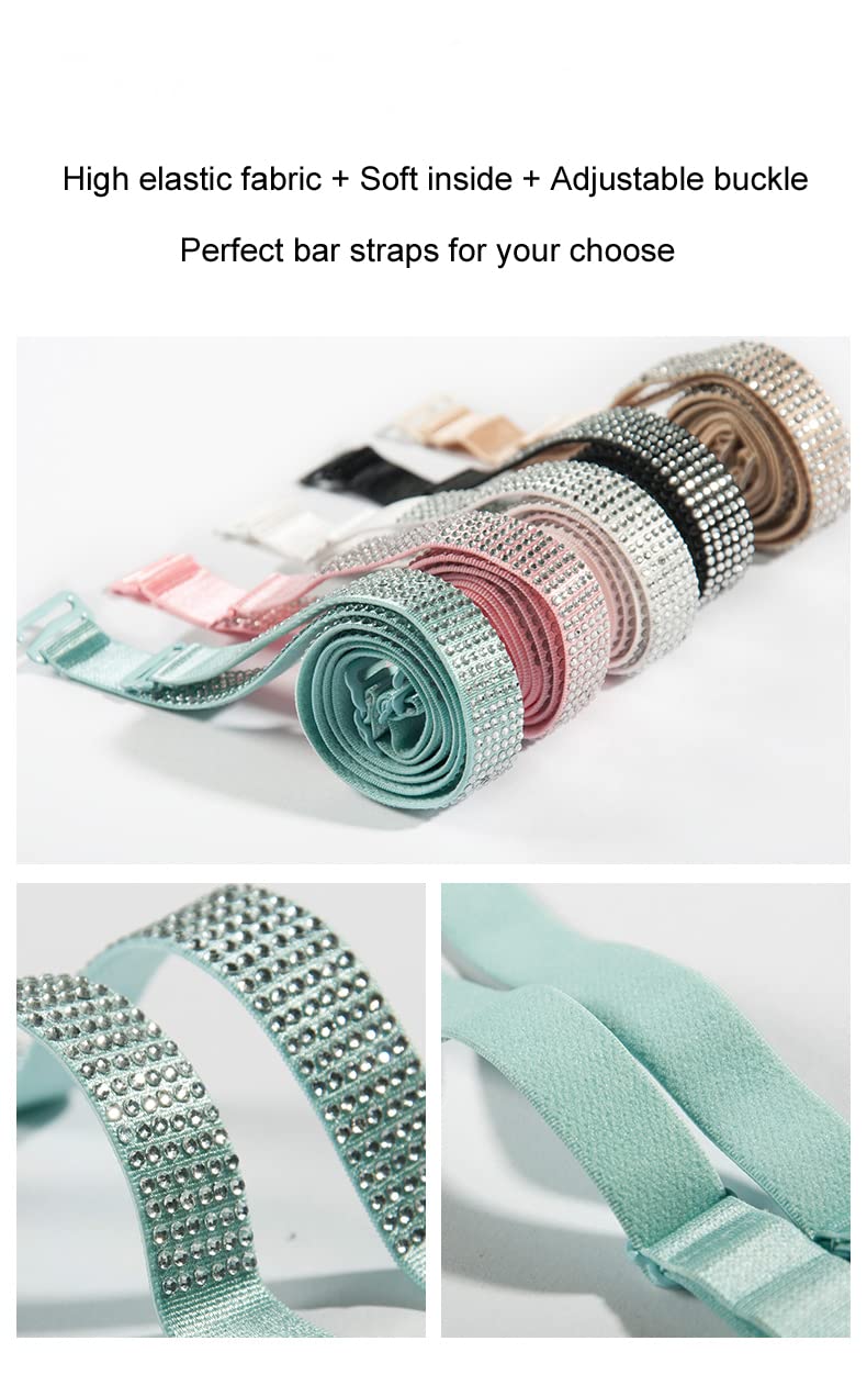 Sexy unsichtbarer Strass-BH, Schultergurt, rutschfest, verstellbar, Intim-Zubehör, Damen-Dessous, BH-Träger