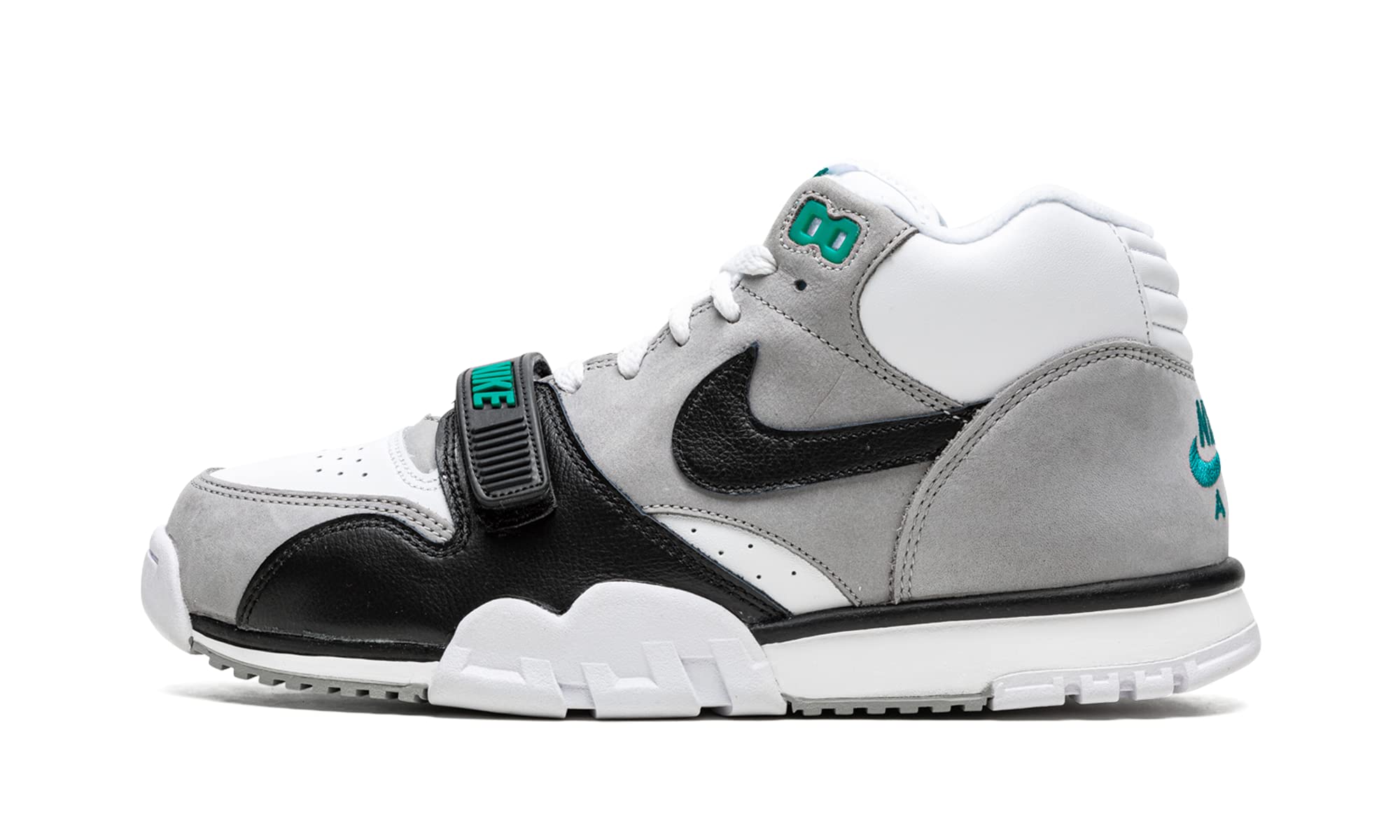 Nike Tenis de Baloncesto Air Trainer 1 para Hombre, Blanco Negro Gris Medio, 43 EU