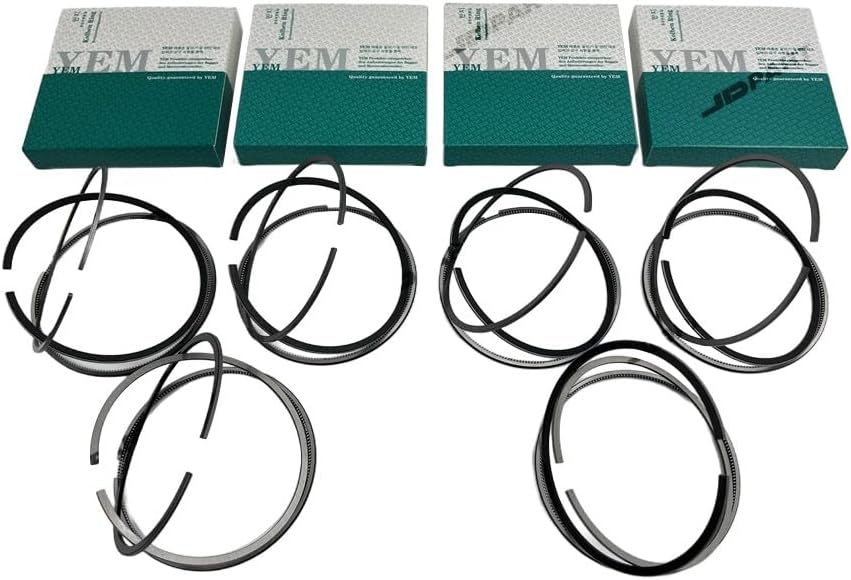 6 PCS 6BT Piston Rings Set Compatible For Cummins Diesel Engine Parts Replacement