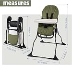 Chaises hautes pliables pour bébé et tout-petit, Chaise haute portable réglable pour bébé, Chaises longues amovibles pour bébé