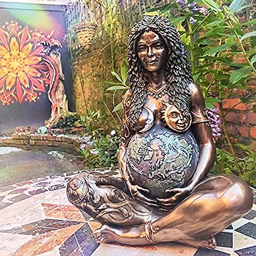 Mother Earth Goddess Statue,Millennial Gaia Statue Decoration,Mother Earth for Home and Garden Outdoor Decor,Mother's Day Garden Outdoor Decor,Gift for Pregnant Women (A)