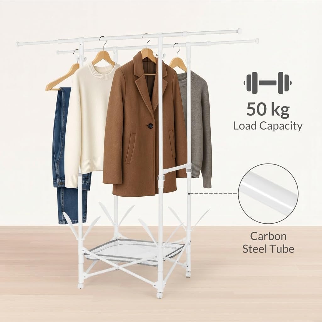 Tendedero plegable para interiores, torre extensible con alas, zapatero, diseño de ahorro de espacio para uso doméstico, conveniente solución de lavandería