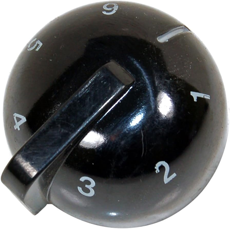 White Westinghouse Cooker Knob Black. Genuine Part Number 091535002402R