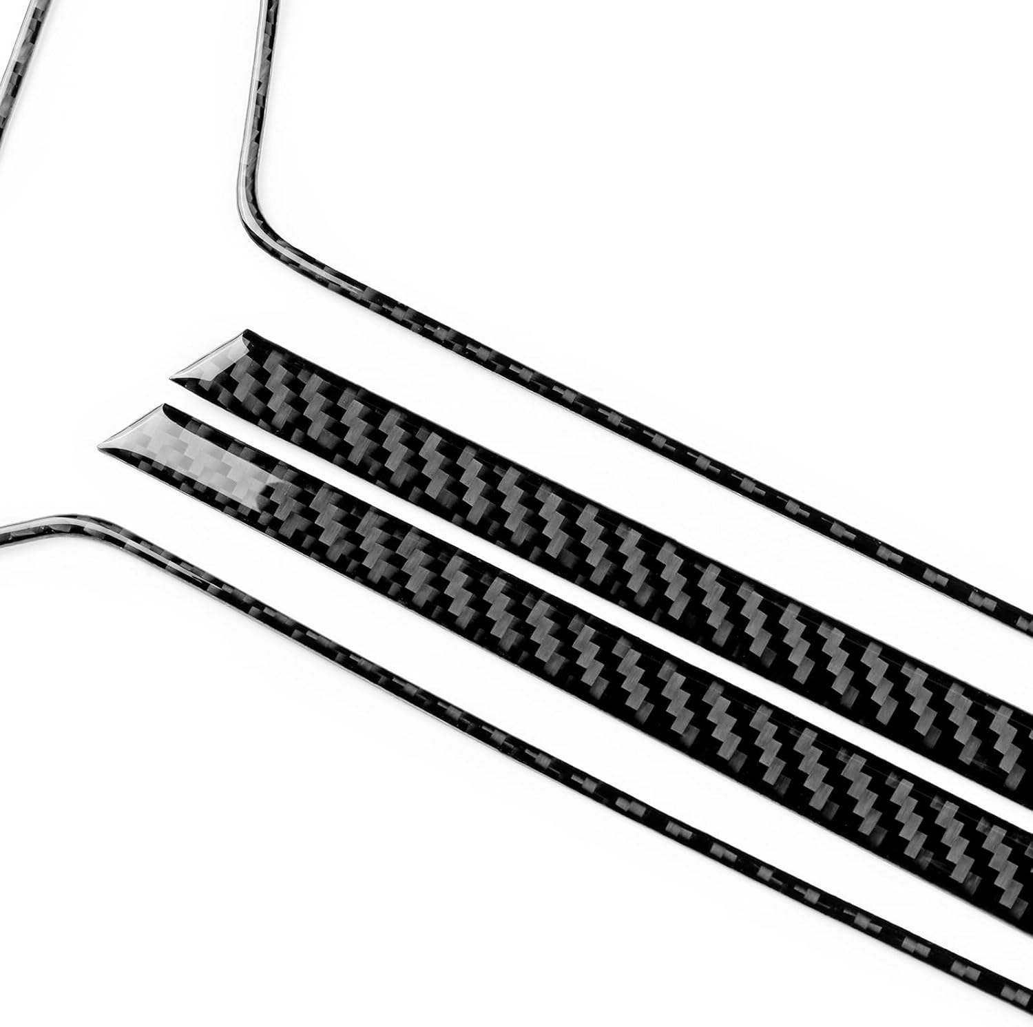 Real Carbon Fiber Lower Dashboard Air Vent Trim Covers - for Kia Sportage 2022 2023 2024 2025 Carbon Fiber Accessories, Durable Anti-Scratch Protective Accessories (Black)