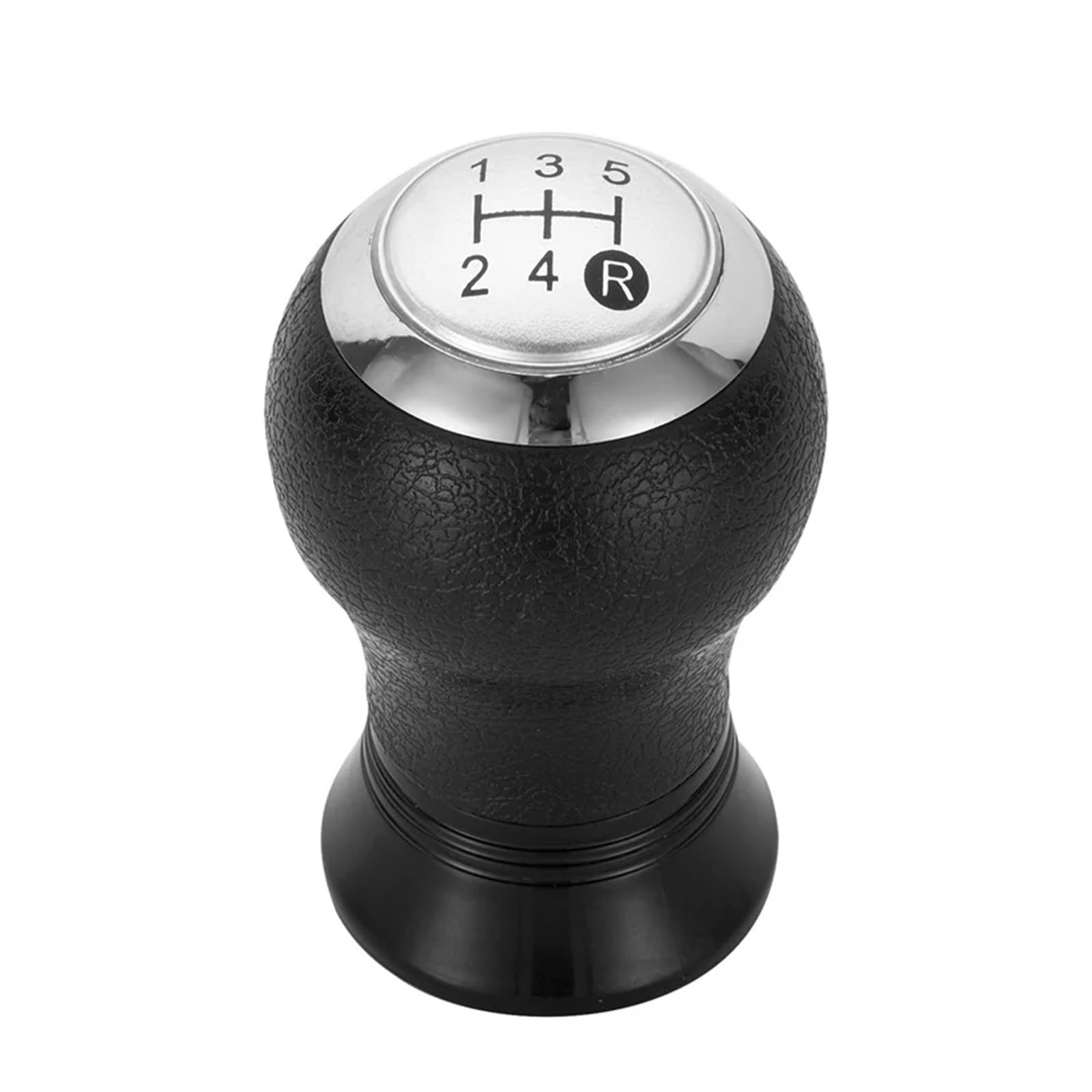 Htvtkrfgrl Sliver 5 Speed B Knob Only Gear Stick Knob Manual For Toyota For Yaris Auris 2005-2010 Abs/Pu Leather 5-Speed / 6-Speed Black/Silver Performance Stylish Gear Shifter 1 Shift(Sliver 5 Speed B)