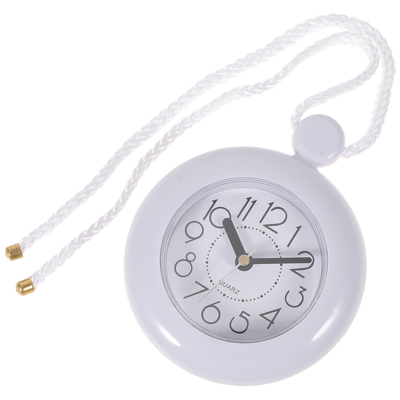 Garneck Orologio da parete per bagno impermeabile con design sospeso leggero, ideale per la decorazione di doccia sauna e piscina a batteria