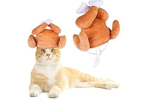 Festive Cat Thanksgiving Hat: Turkey Leg Headband