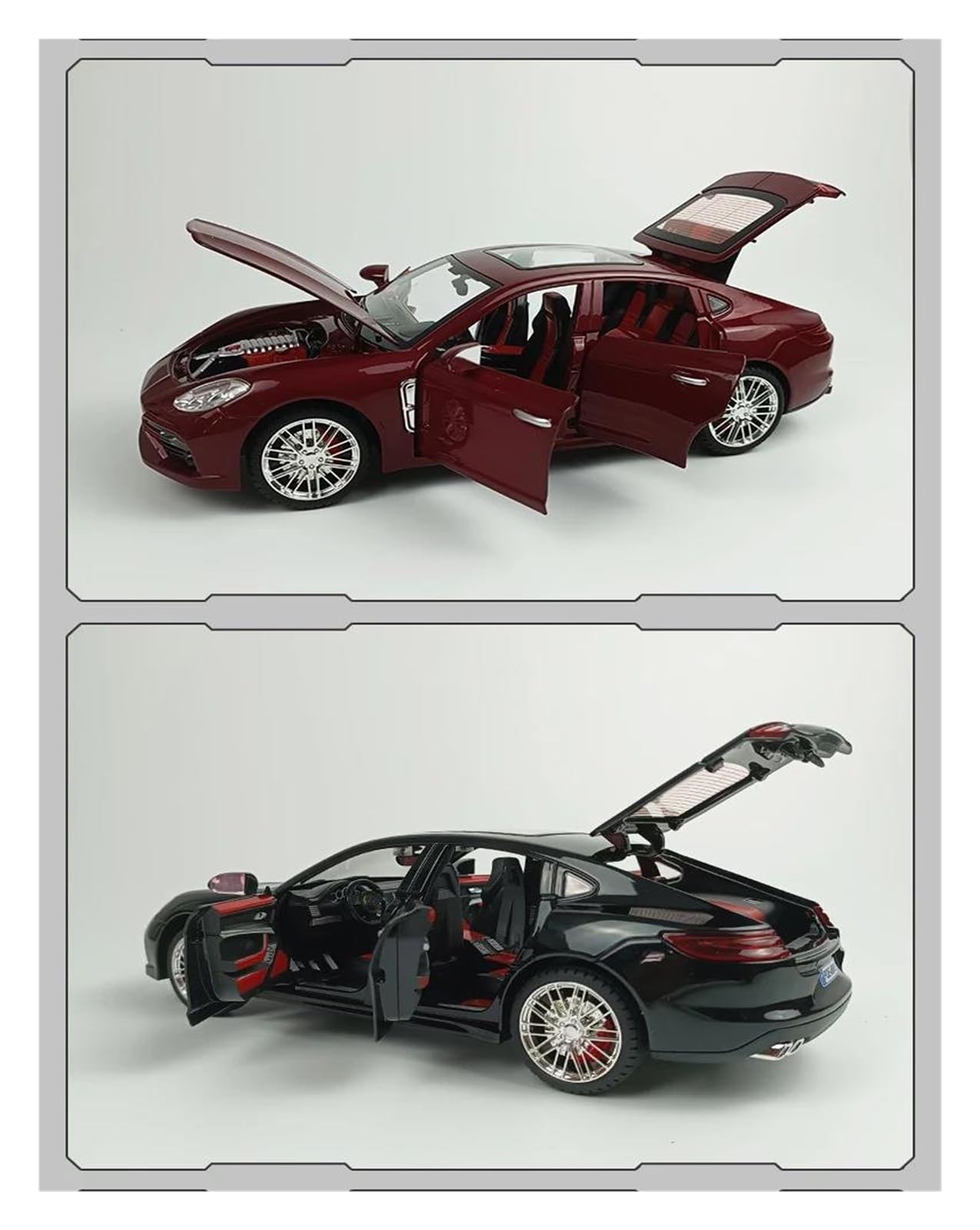 ONAIC Diecast Modello Per Porsche Per Panamer Modellino Auto | 1:18 Collezione Lega Metallo Veicoli(Nero)