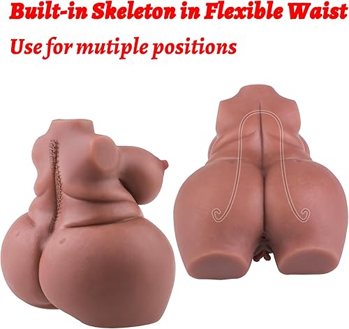 Miniatura 8 de BBW - Muñeca sexual marrón masturbador de culo grande, muñeca sexual realista, torso pequeño, muñeca sexual con tetas, juguete de culo grande,