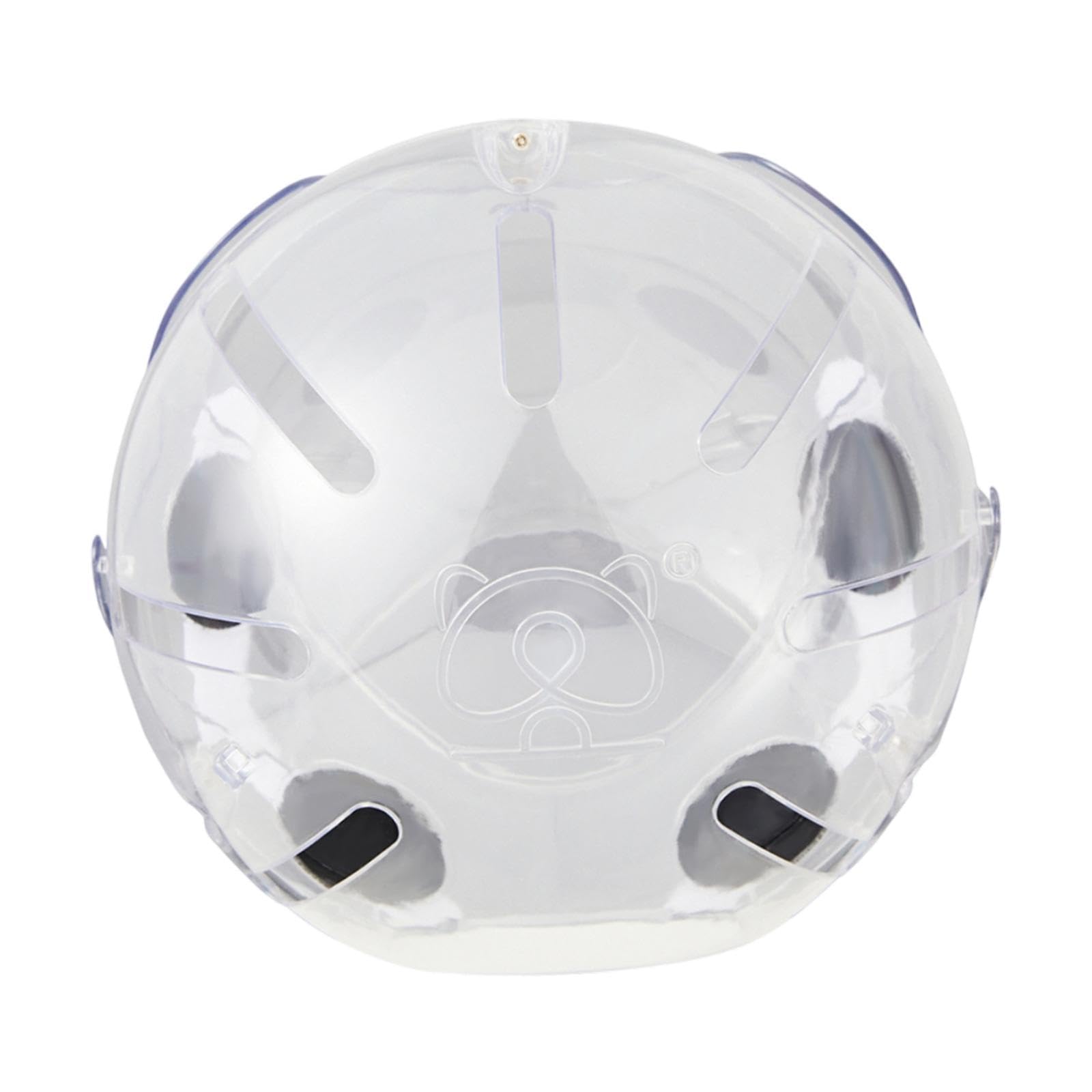 Baoblaze Dog Muzzle Pet Hood,Transparent Sturdy Anti Bite Breathable Cat Muzzle Pet Helmet for Bathing Grooming Nail Trimming Training