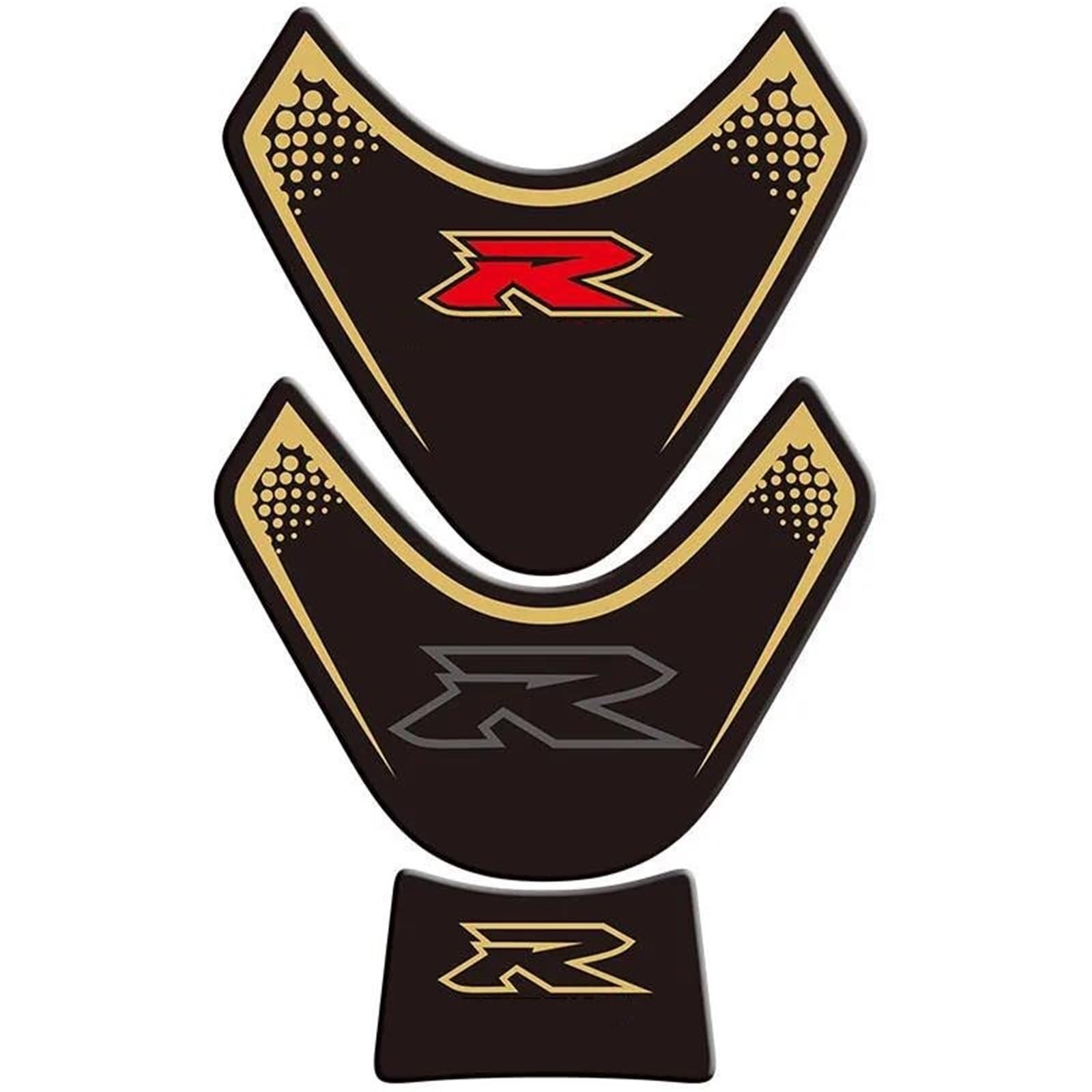 Gas Fuel Tank Pads Motorcycle Gas Fuel Tank Sticker for Suzuki GSXR1000 GSX-R1000 GSXR GSX-R 1000 2009-2016 Protection Pad Fish Bone Decal Motorbike Protection Stickers(Orange)