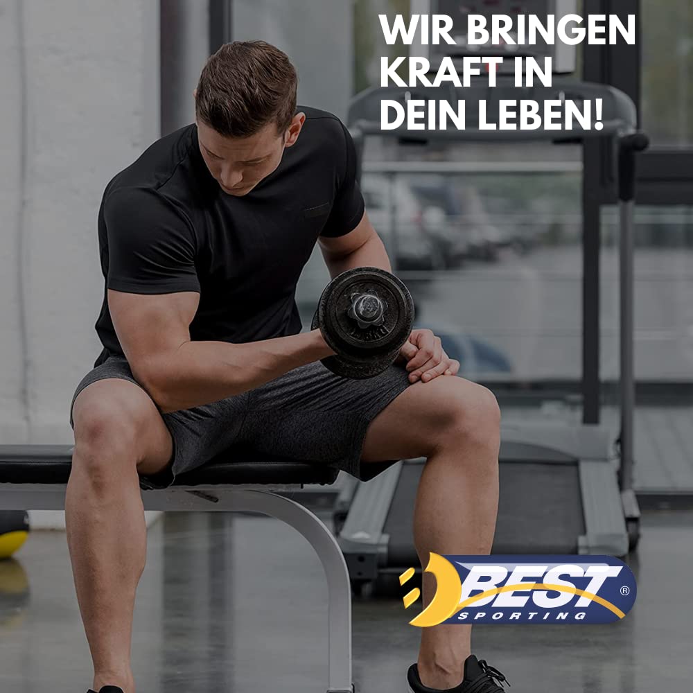 Best Sporting Schwingstab Fitness Set in 3 Farben I Swingstick für Ganzkörpertraining I Gymnastikstab mit Anleitung für 16 Übungen I Fitnessgeräte für zuhause I Elastic Fitness Bar