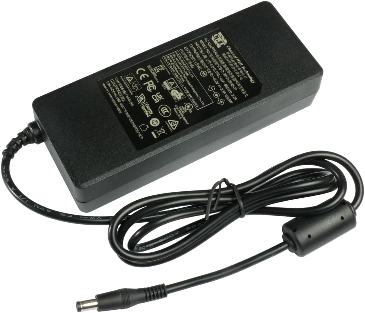 CWT 48V Power Supply Adapter compatible with TP-Link PoE Switch, NETGEAR ProSafe GS108T GS108UK GS110TP GS116E, Reolink Swann UniFi Hikvision NVR Network Video Recorder Charger (No Power Lead)