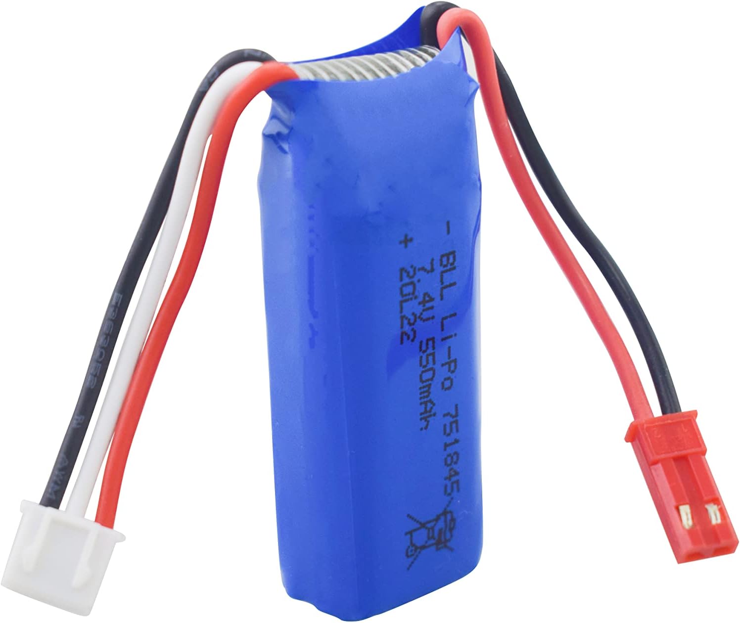 sea jump 4PCS 7.4V 550mAh Lithium Battery for wltoys K969 K979 K989 K999 P929 P939 284131 High-Speed RC Car Accessories High-Rate Lithium Battery : Toys & Games
