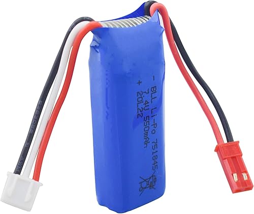 Miniatura 7 de sea jump Batería de litio de 7.4V 550mAh para wltoys K969 K979 K989 K999 P929 P939 284131 Accesorios de coche RC de alta velocidad Batería de litio
