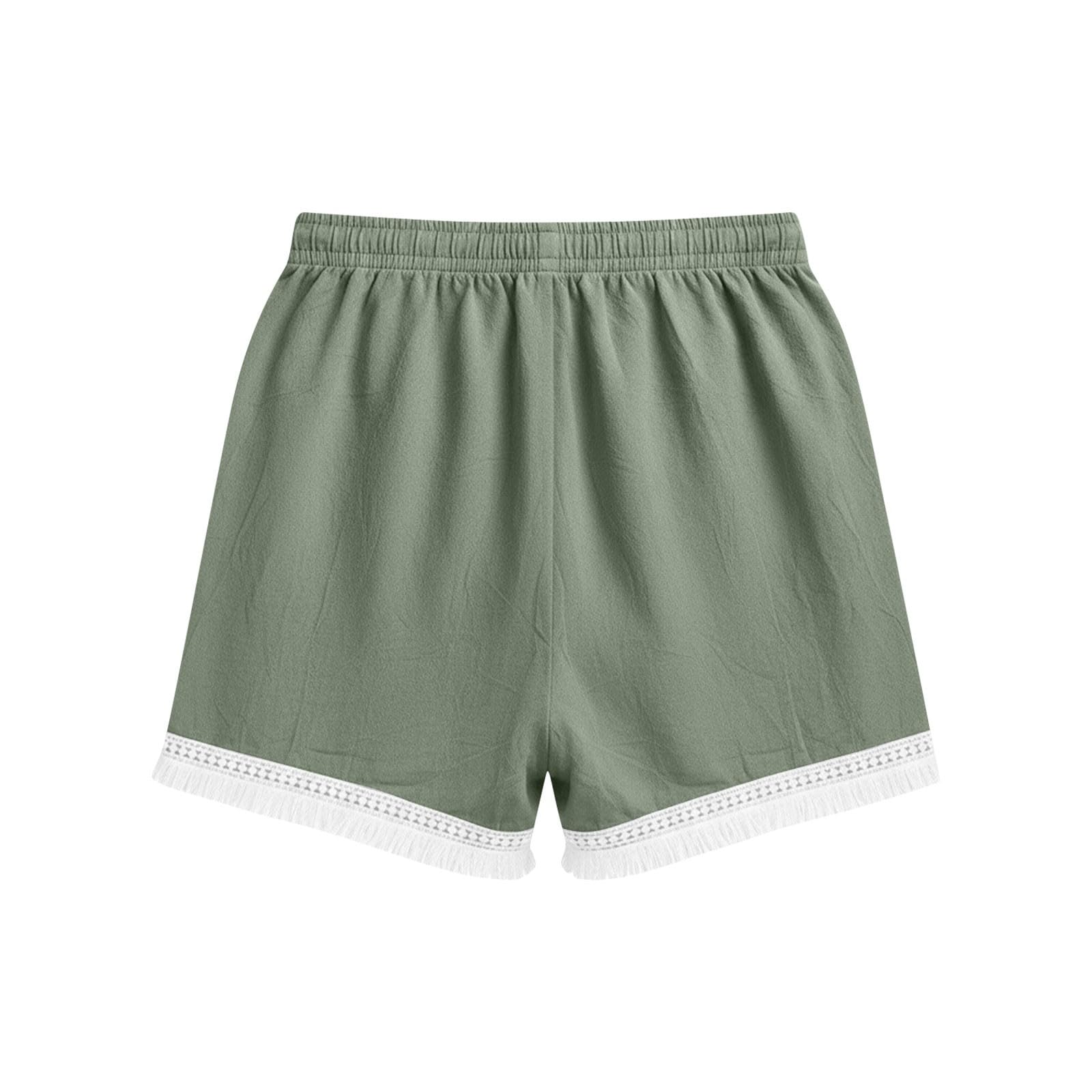 Generisch Bikini pour femme avec short, short d'été décontracté avec taille élastique, short de plage confortable