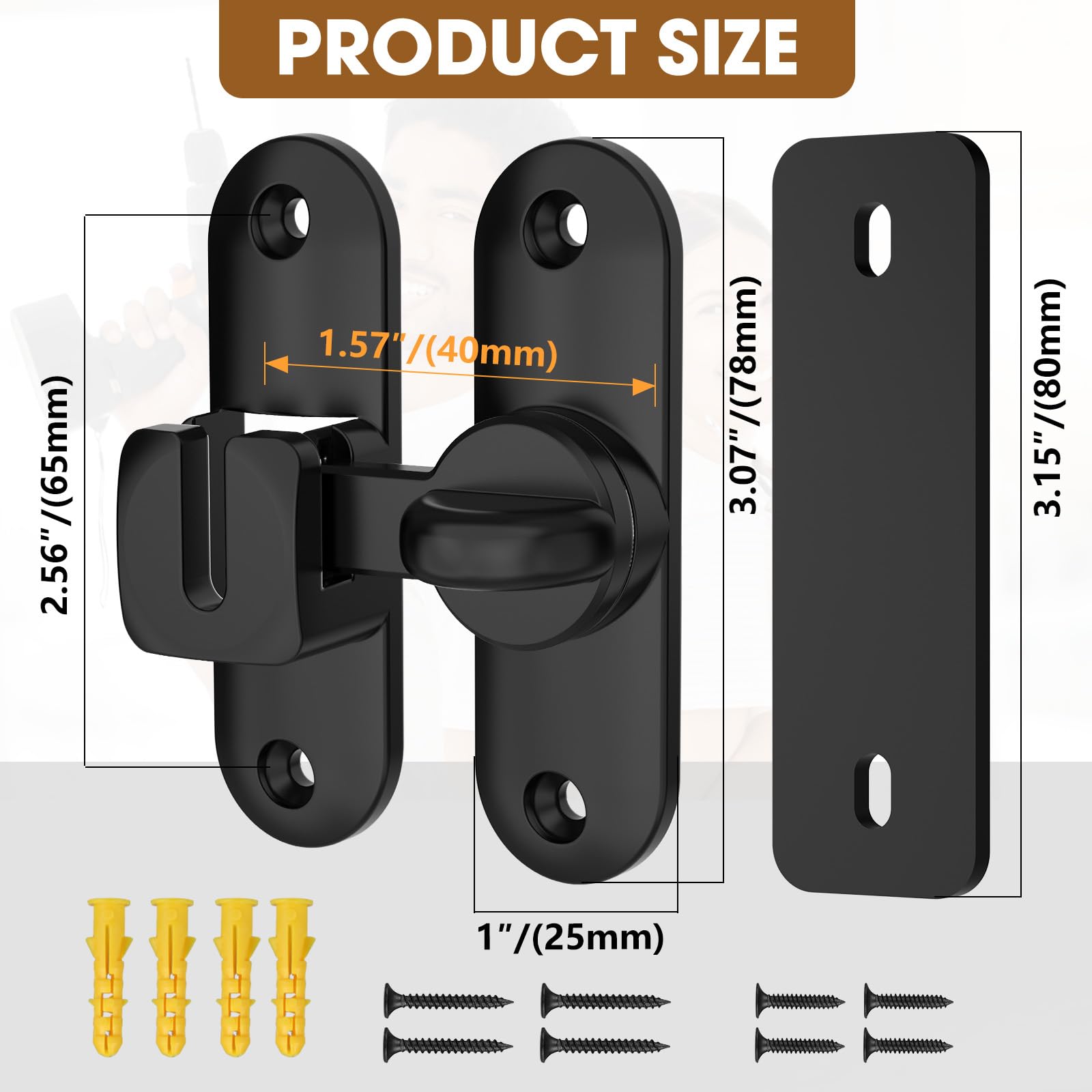 Barn Door Lock & Latch - Secure Sliding Doors -5