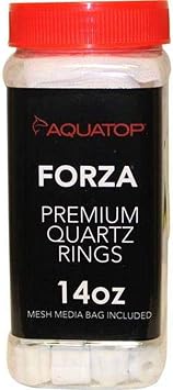 Aquatop Premium Quartz Rings, 14oz Jar w/Mesh Bag, PQR-400G