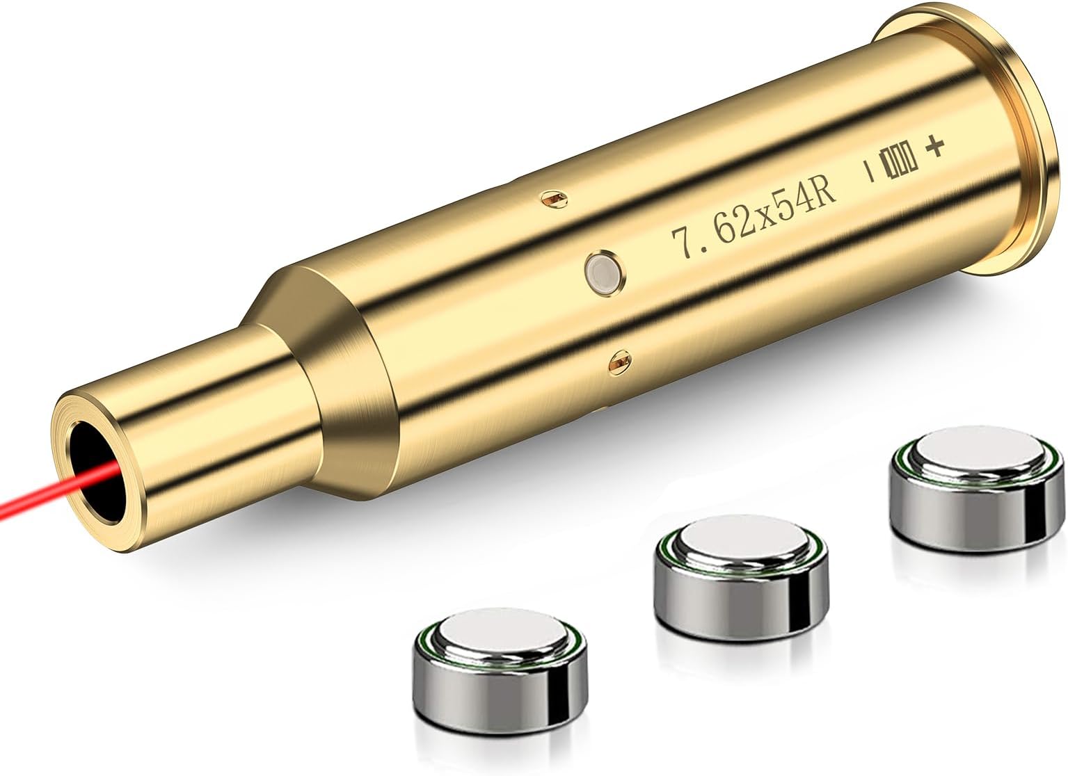 MidTen Bore Sight Laser .45acp 20-Gauge 7.62x54R Red Dot Boresighter with Extra Batteries