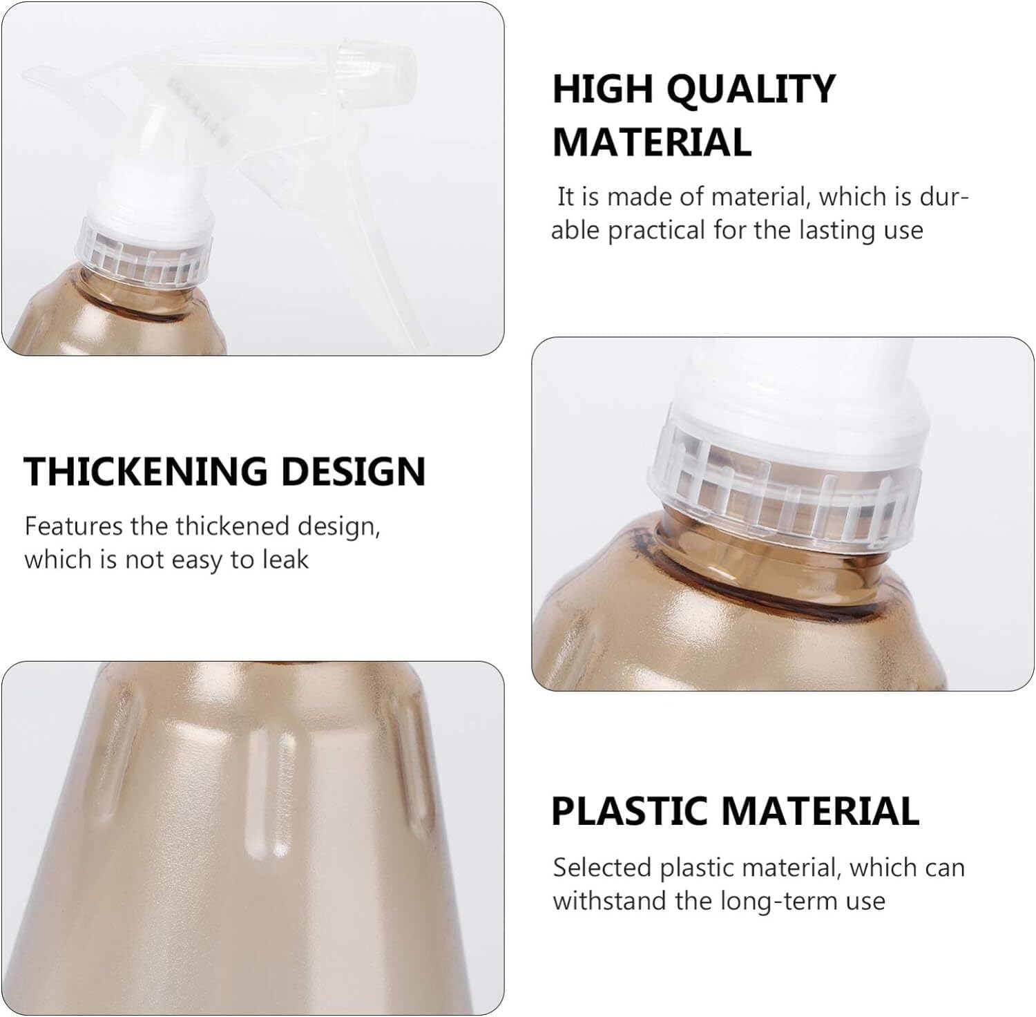 Plant Mister-Sprühflasche, 3 Stück, 500 ml, Kunststoff-Sprühflasche, Gartensprüher, Pflanzenspritzer, Gießkanne, Sprühflasche, Druck
