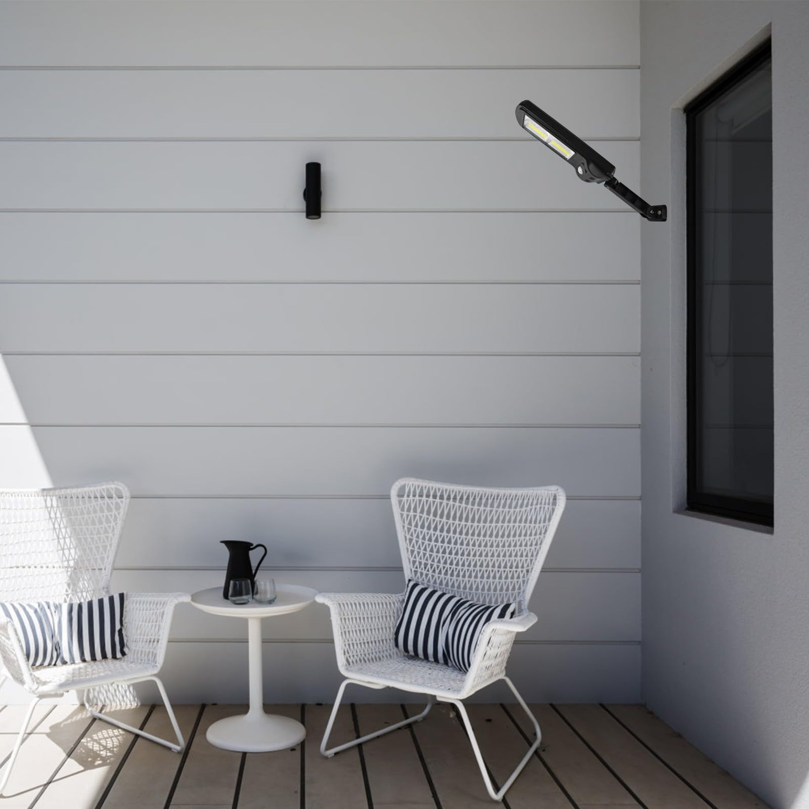 Zerodeko Outdoor Solar Wandleuchte mit Bewegungssensor LED Solarleuchte aus Abs für Garten und Terrasse Wetterbeständig und Robust
