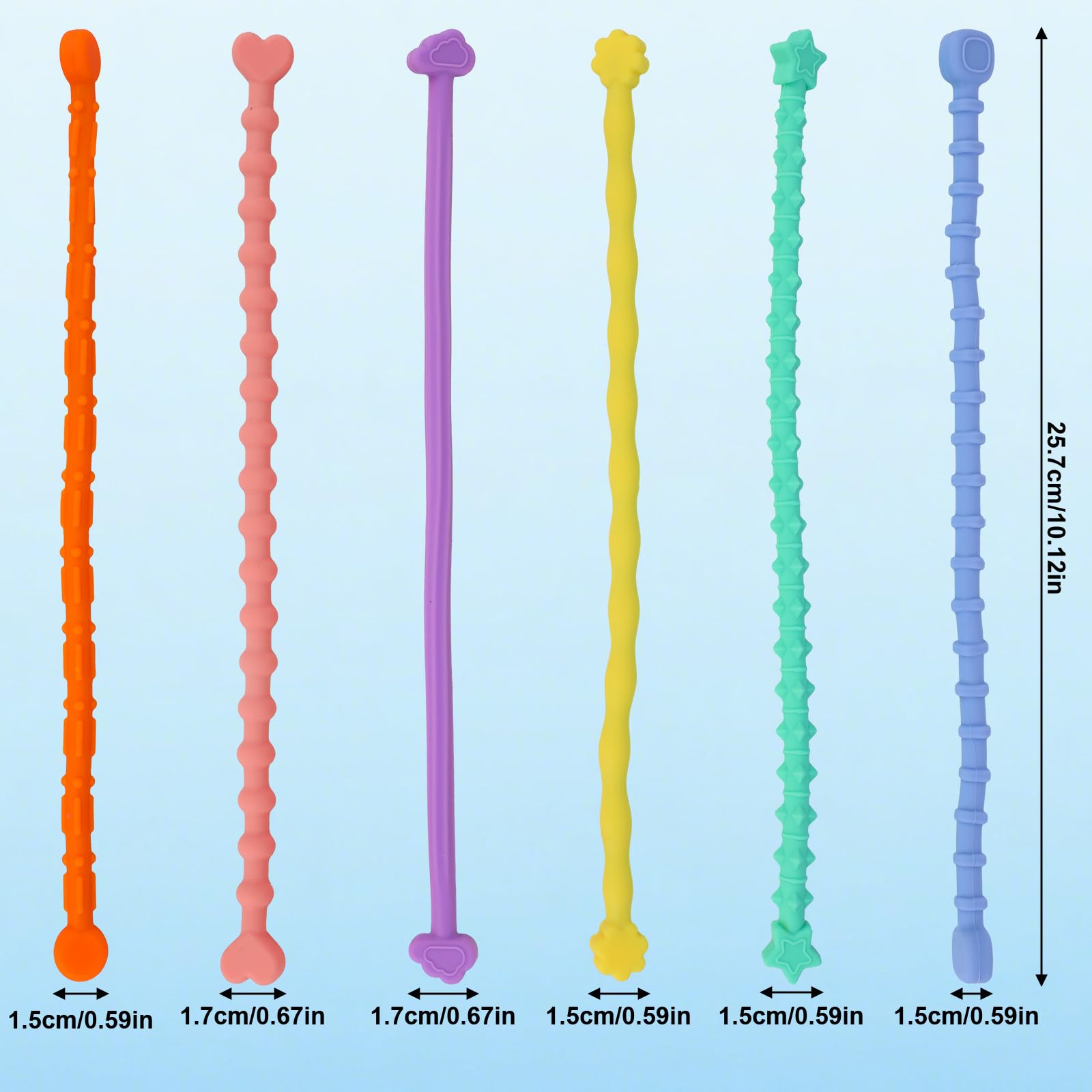 Penitue 6pcs Sensory Stick Toys - Image 2