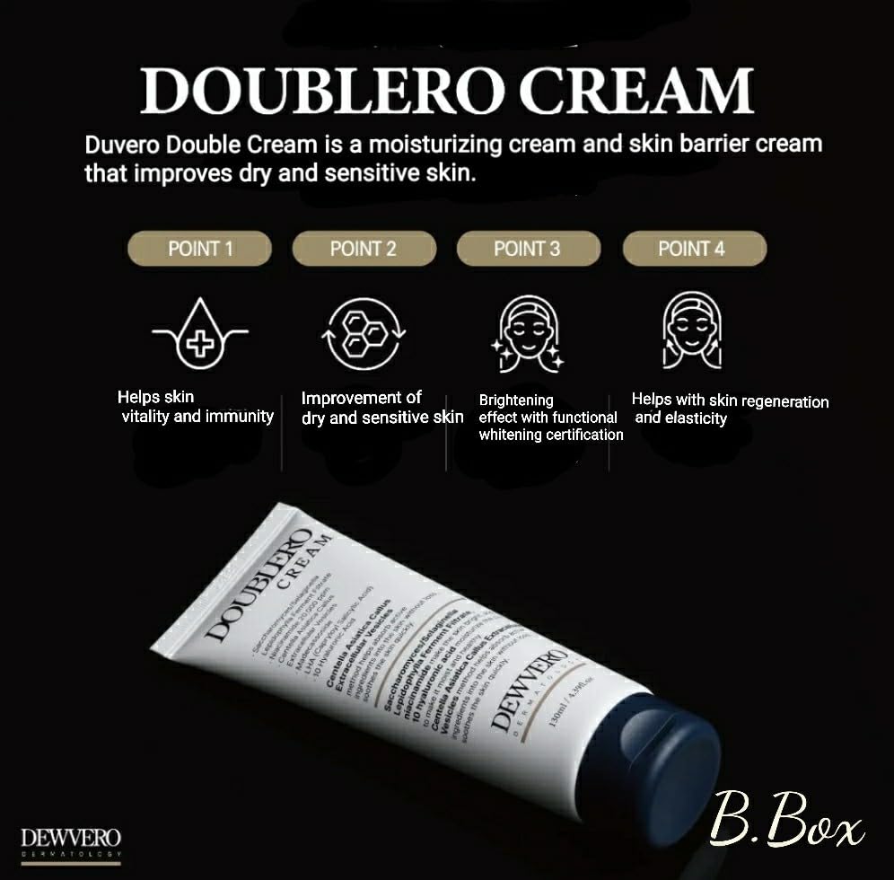 Amazon.com : DEWVERO DERMATOLOGY DOUBLERO CREAM 130ml / 4.39 fl.oz