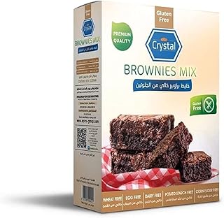 خليط براونيز خال من الجلوتين، 350 جرام، من كريستال