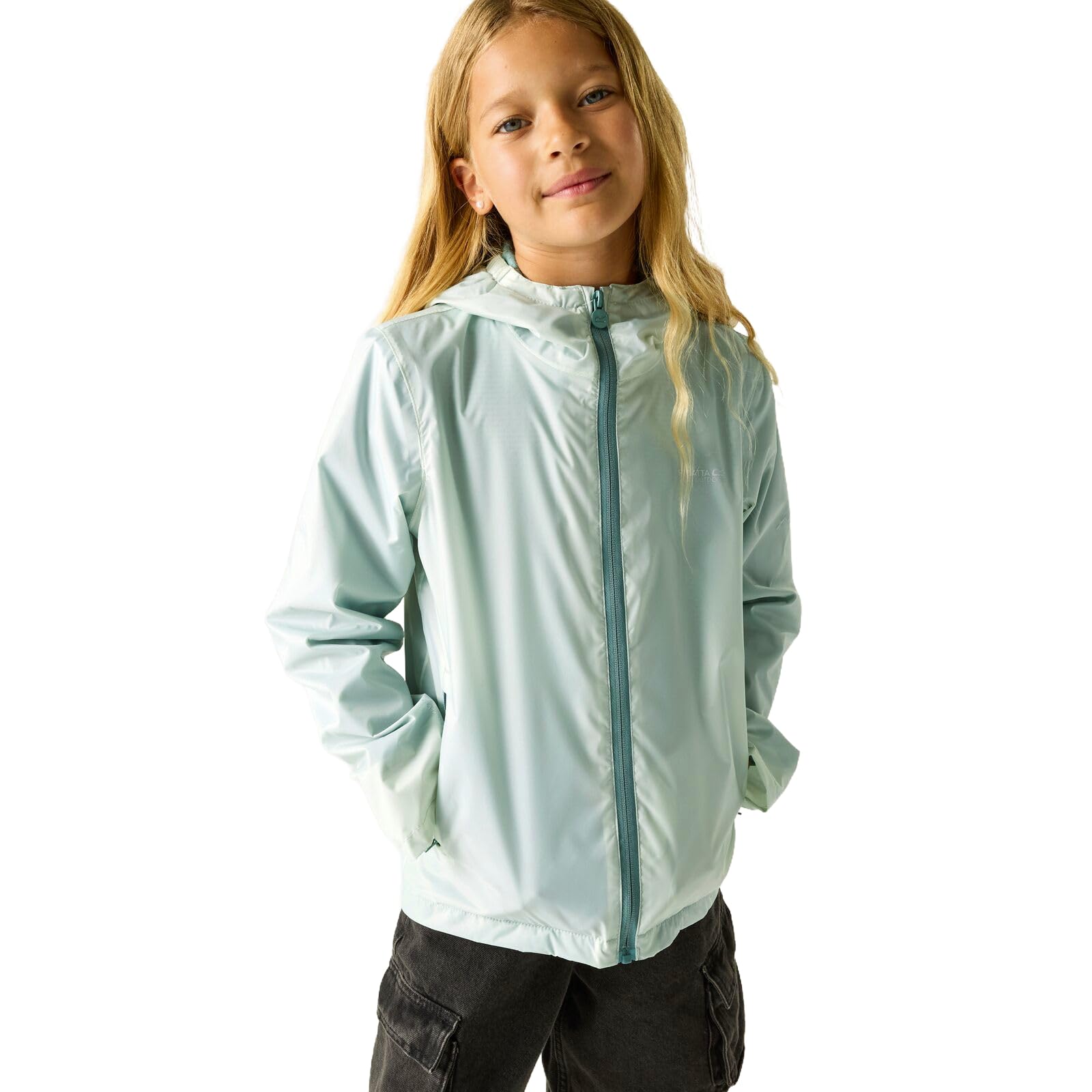 Regatta Kids’ Lever Shell Jacket Size: 11-12 Years Unisex Kids Green