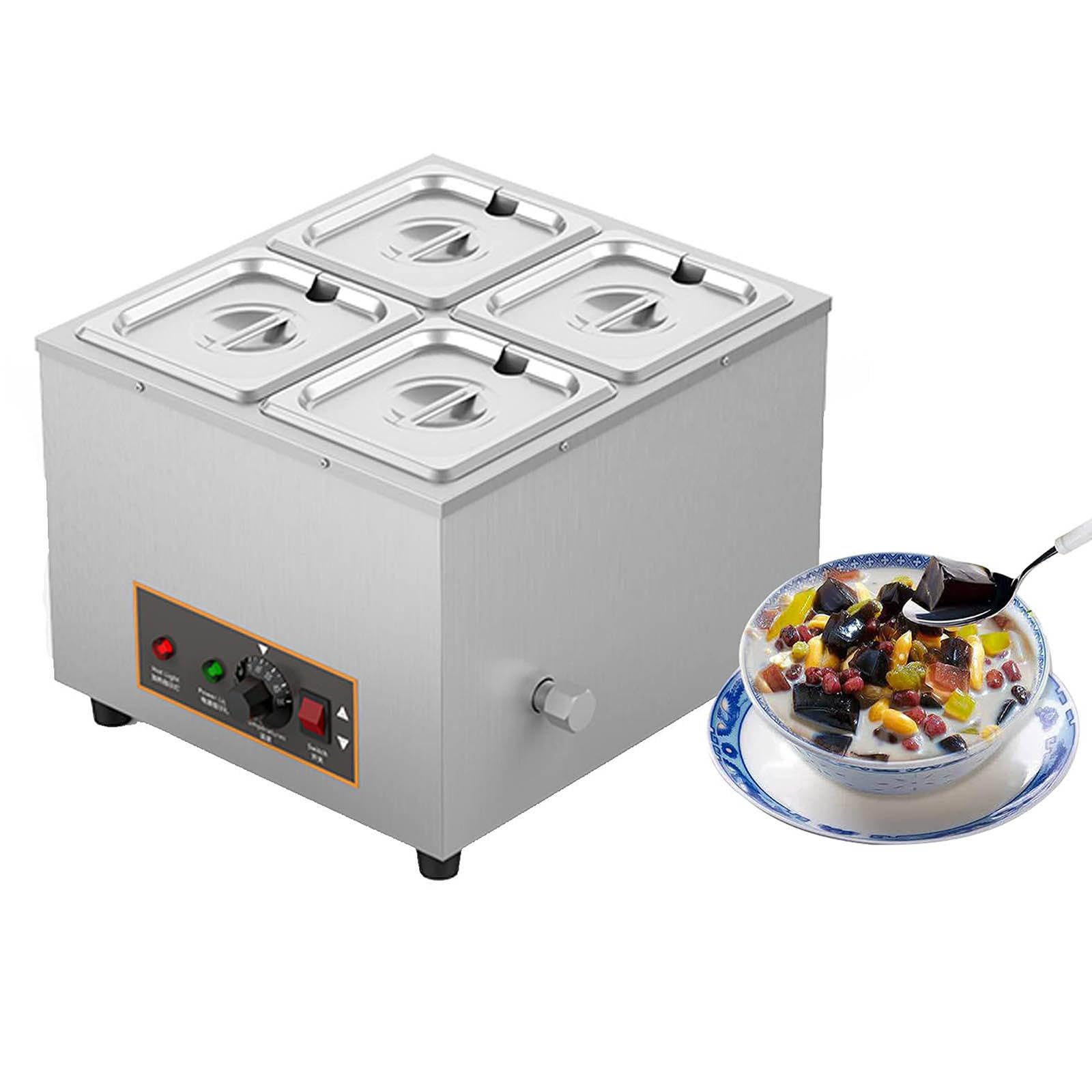 Fundidora de Chocolate de 4 Tanques, Fundidora Eléctrica de Chocolate para Fondue de 1000 W con Control de Temperatura, Templador de Chocolate Mejorado, para Catering/Comercio