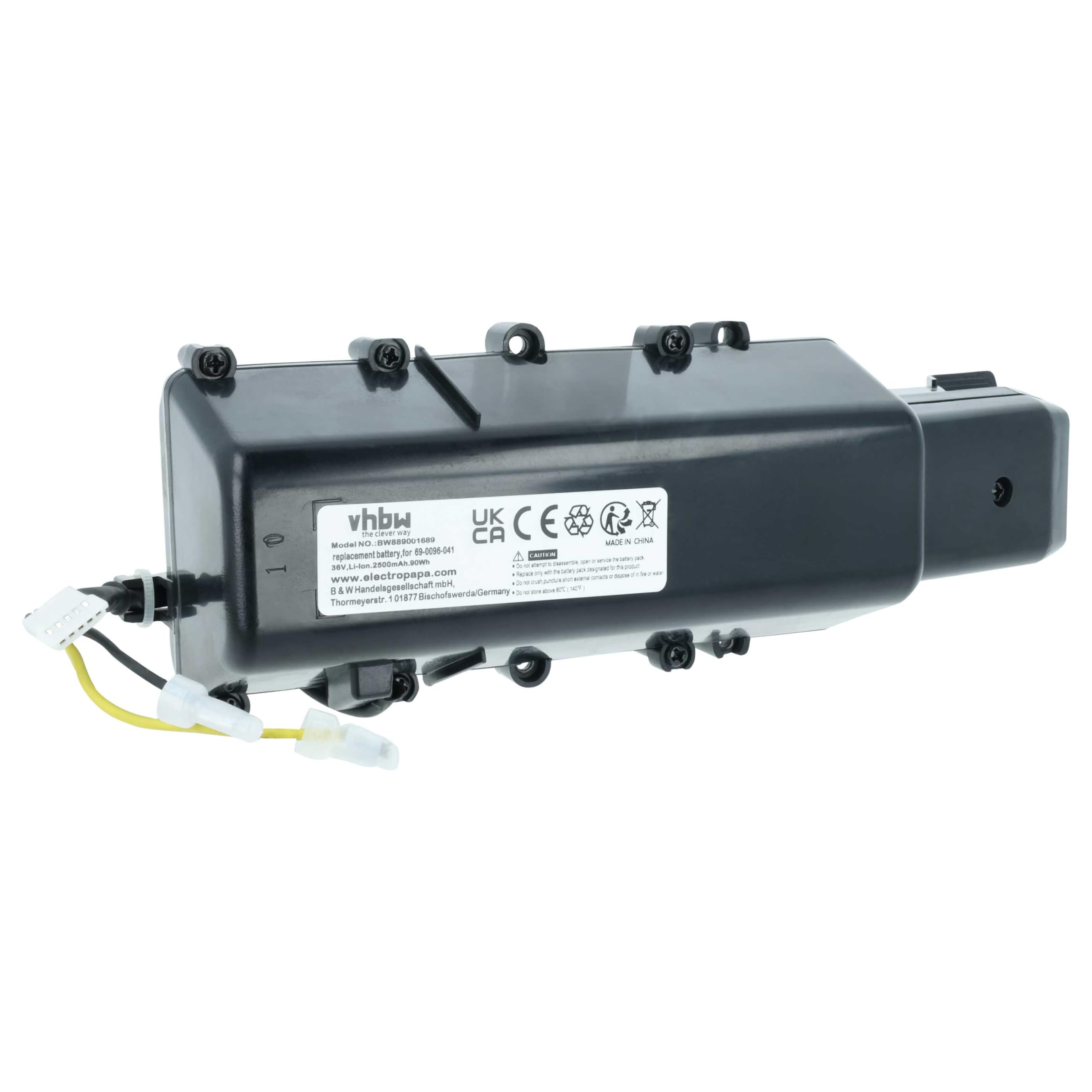 vhbw Akumulator kompatybilny z odkurzaczem Bissell 2554, 2590, 2593, 2596, CrossWave 2551 (2500 mAh, 36 V, litowo-jonowy)