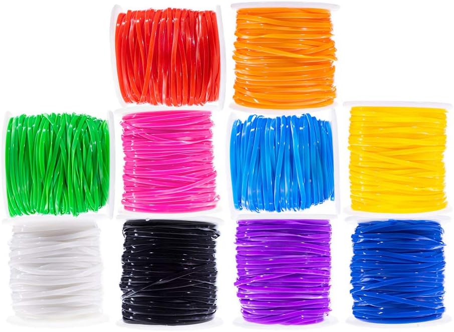 Craft County Plastic Lacing and Hook Set – 10 Pack Plastic Lacing Cord