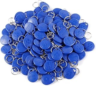 100pcs 125KHz Proximity ID Card RFID Keyfobs Token Tag for Door Entry Access Control System TK4100/EM4100 ABS Key fob Cards for Security Lock Wholesale(100 Blue ID)