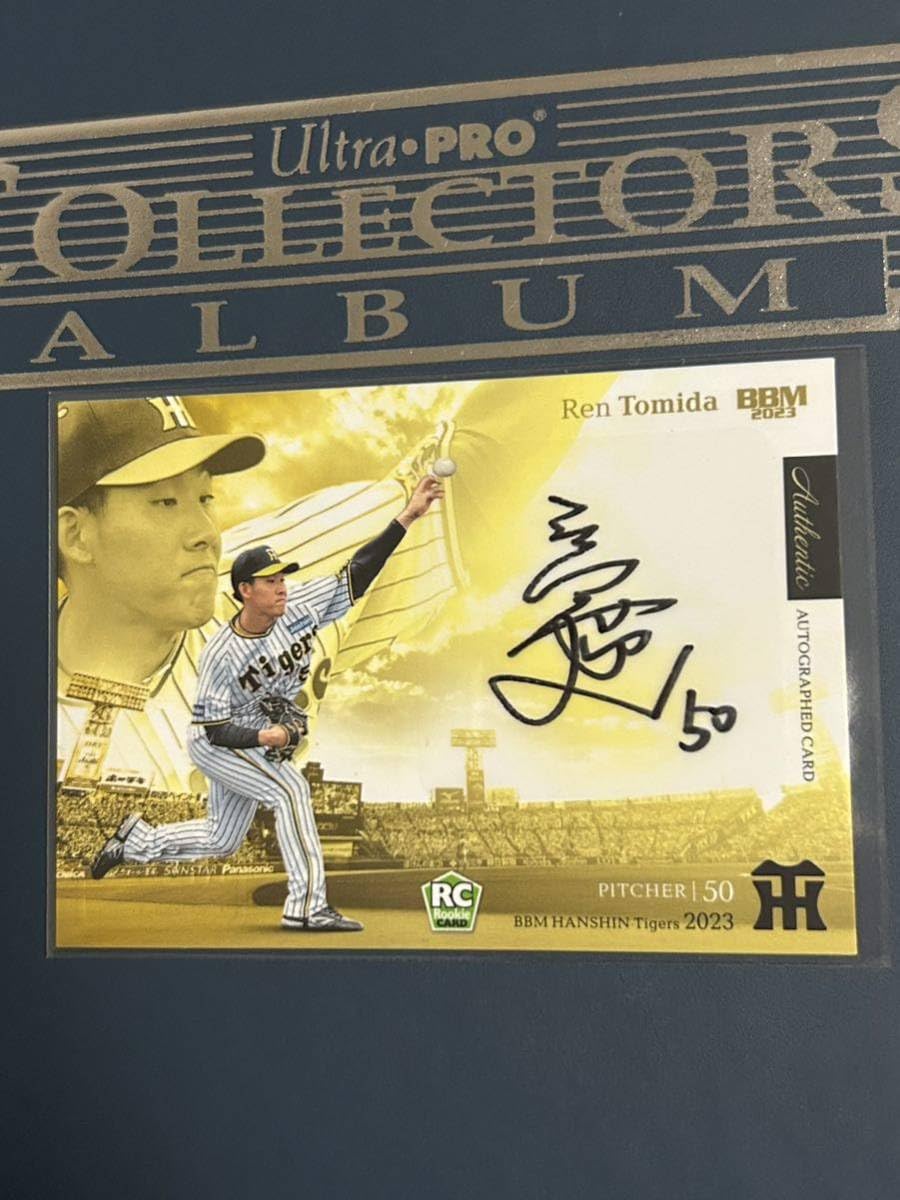 【RC】bbm 阪神タイガース　チームリミbox 富田蓮選手　直筆サインカード RC】bbm 阪神タイガース チームリミbox 富田蓮選手 直筆サインカード
