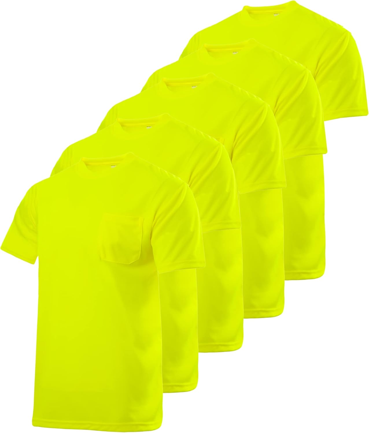JORESTECH Pack of 5 Short Sleeve T-Shirts: The Ultimate Blend of Moisture-Wicking and Fast-Drying Comfort for All-Day Use