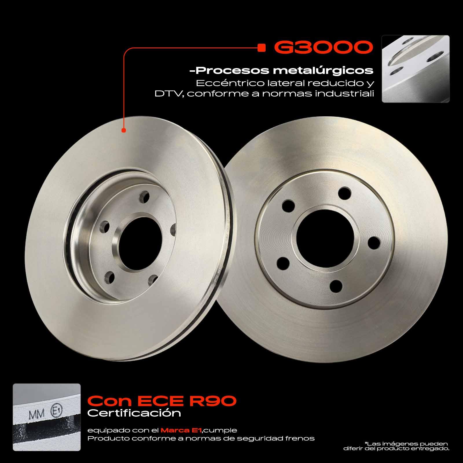 Frankberg 2 discos de freno delanteros ventilados Ø278 mm AV611125BB | Compatible con: Torneo Focus II DA DS FFS, C-Max DM2, Focus II Saloon DB DH FCH, C70 II Cabriolet 542, Focus II DA DP HCP