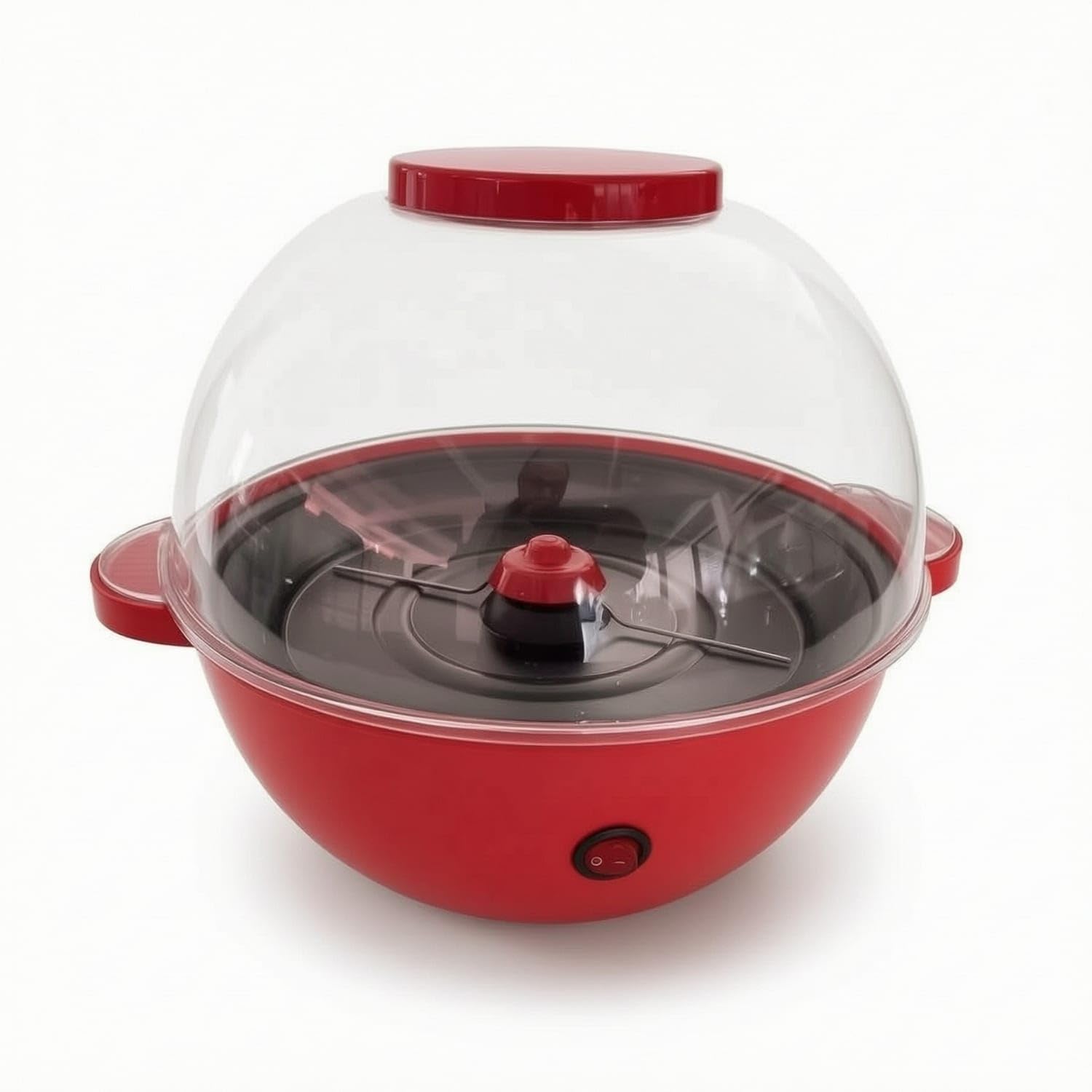 Electric Popcorn Machine with Dome Lid Household Appliance Nonstick Countertop for Families, Movie Nights, Home Kitchen, Red, 220V EU Plug-picture-31