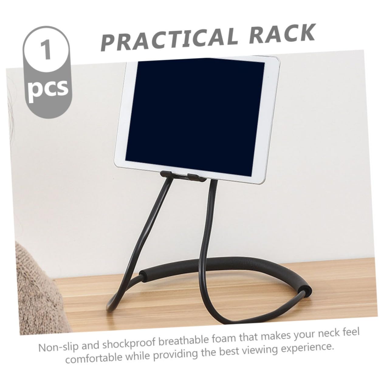 Soporte Multifuncional para Teléfono Móvil Brazo Flexible Negro