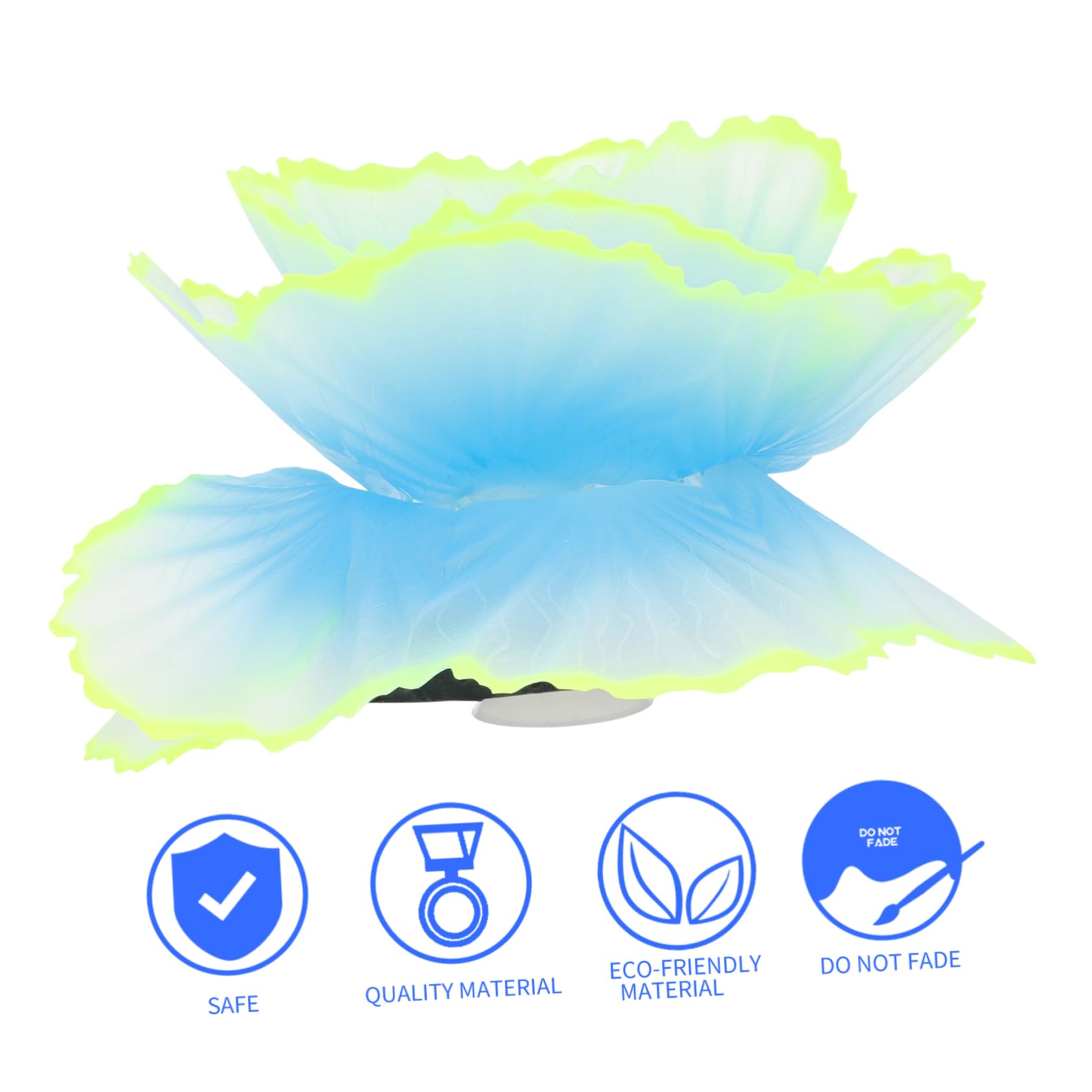 DOITOOL 3piezas Decoración De Acuario Coral Simulado Brillante Accesorio De Paisaje Acuático para Peceras De Agua Dulce y Salada