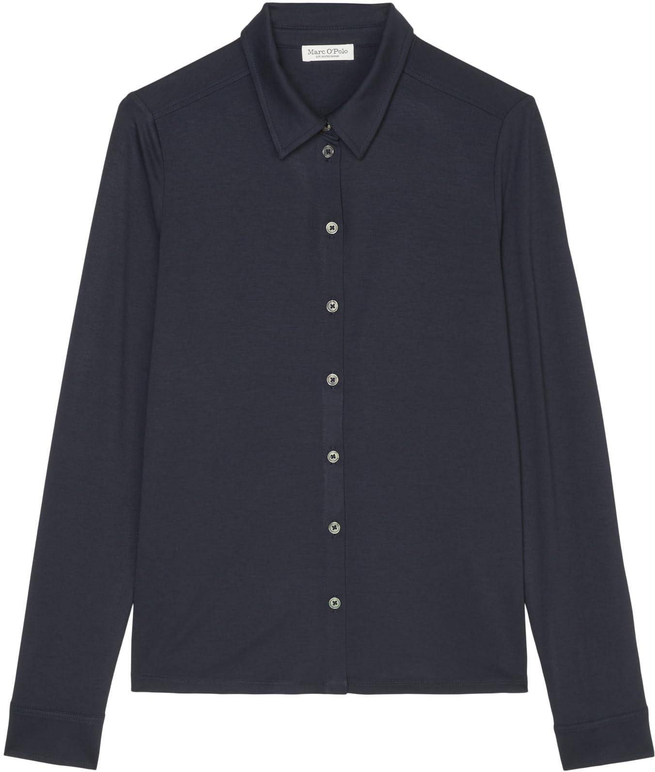 Marc OߴPolo Donna Camicia in Jersey parzialmente Elasticizzata Colletto a Punta