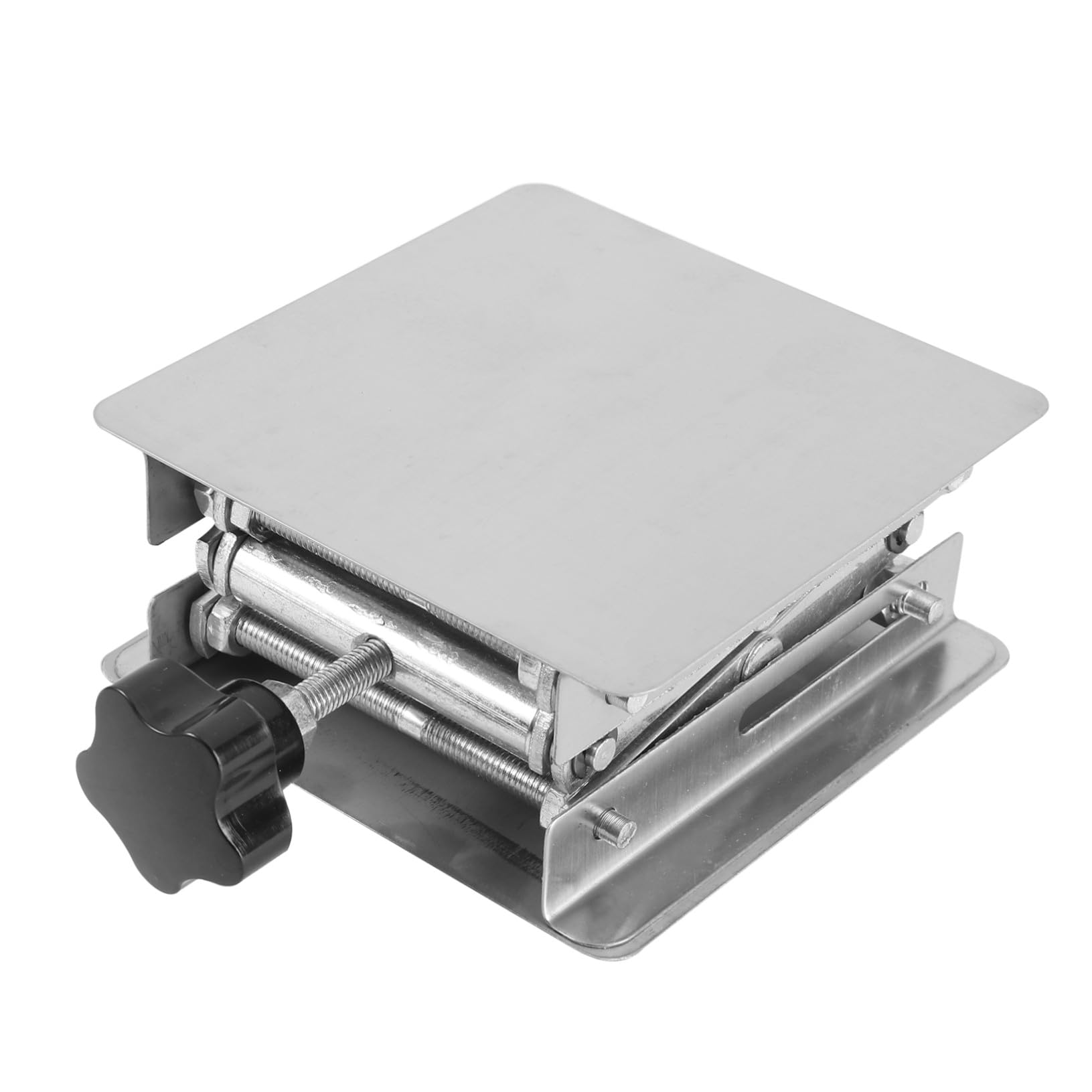 Cabilock Piattaforma Elevatrice in Inox per Laboratorio Supporto per Scientifici e Martinetto Forbice per Esperimenti Chimici e Biologici
